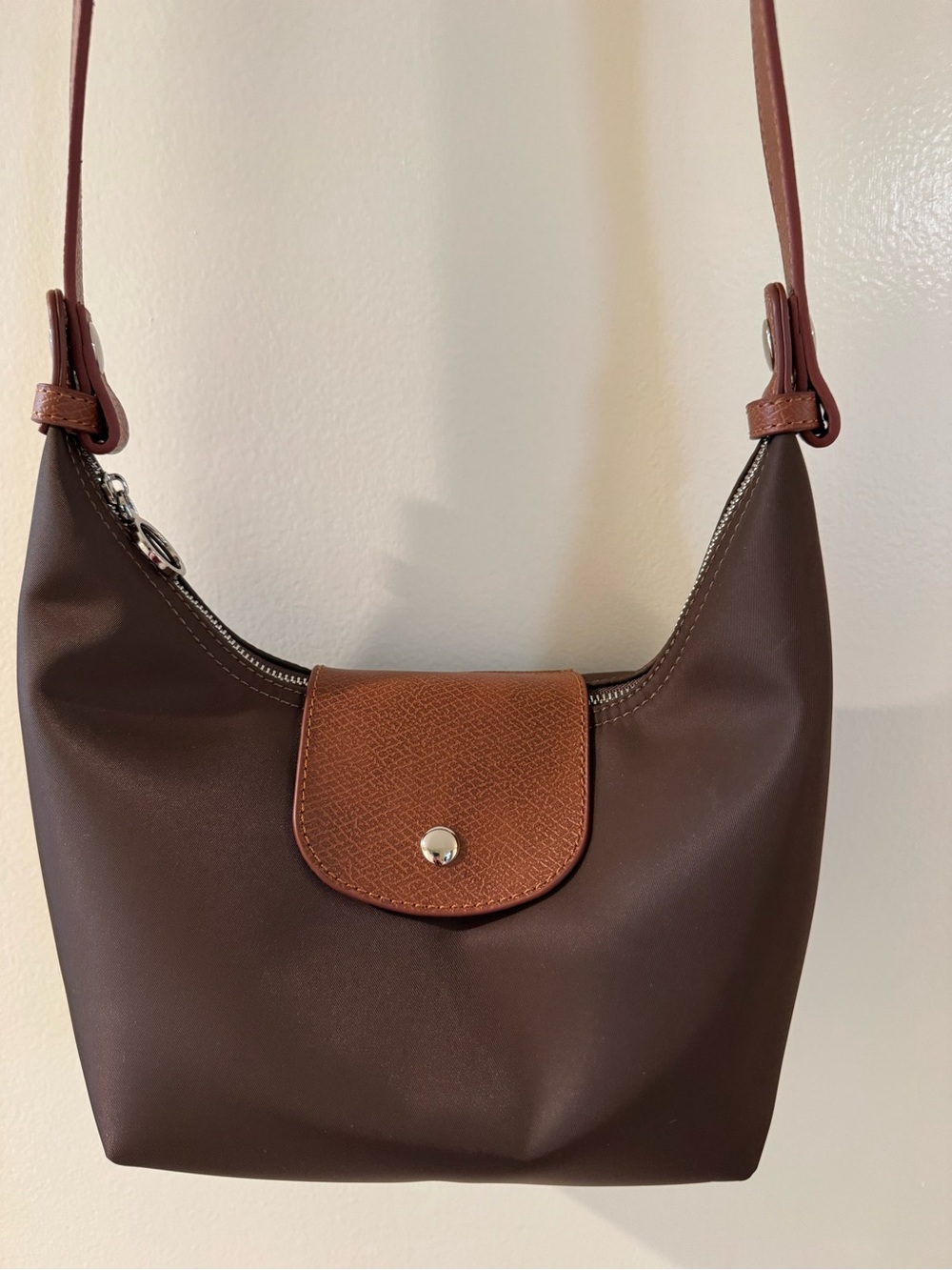 Classic Brown Hobo Convertible 3-Way Longchamp-inspired Bag